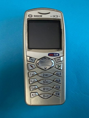 SAGEM myx3-2 retro mobile phone used, untested, gray