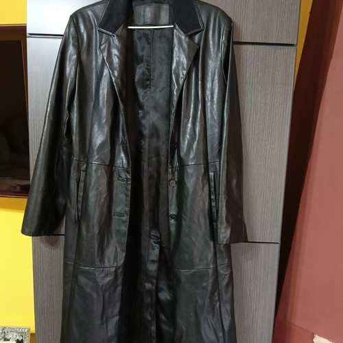 Benissimo women's leather coat like new, black, size XL