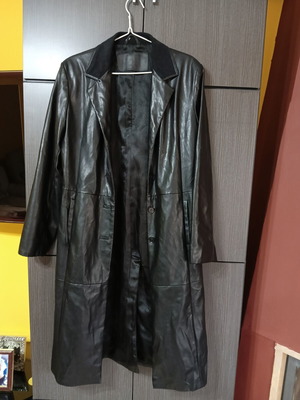 Benissimo women's leather coat like new, black, size XL