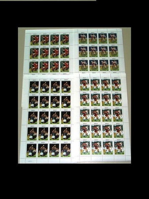 WORLD CUP 1982  ST. VINCENT 4 SHEET OF 20 SET MNH