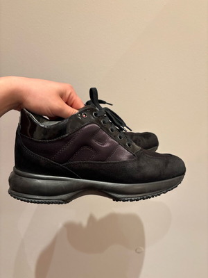 Hogan Black Athletic Shoes Like New, Size 36.5