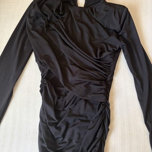 Dress with shoulder pads like new, black, size M