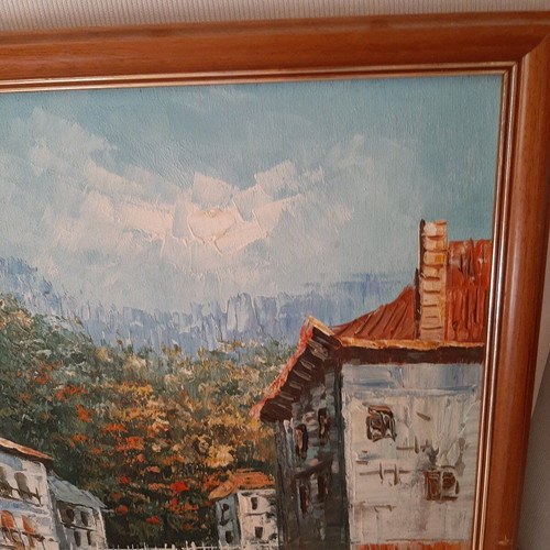 Painting used with artist signature and vintage frame 55×45