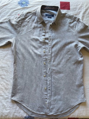 Zara Man men's shirt grey melange like new, size M