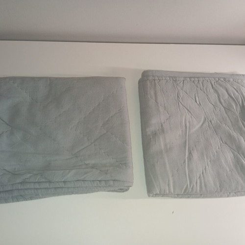 Cushion covers set of 2 like new, gray cotton 46x43 cm