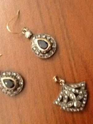 Antique gold jewelry set new