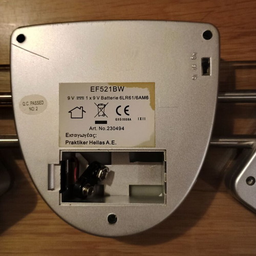 Electronic bathroom scale used, glass and metal