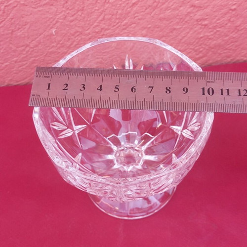 Crystal fondue bowl, small