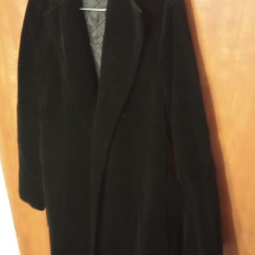 Sisley women's coat used, velour, black, lightweight