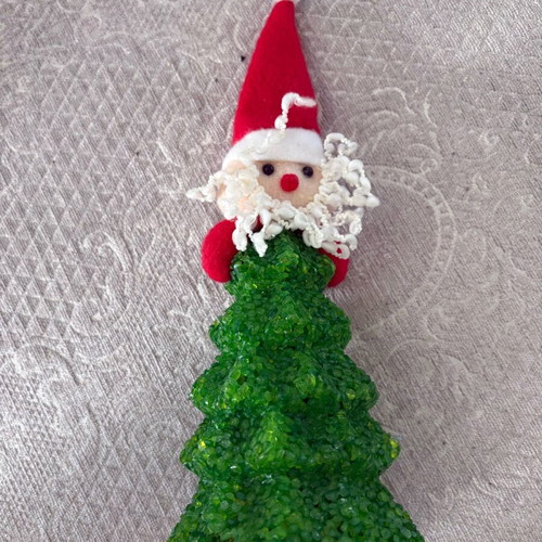 Christmas tree with Santa used, decorative light-up item