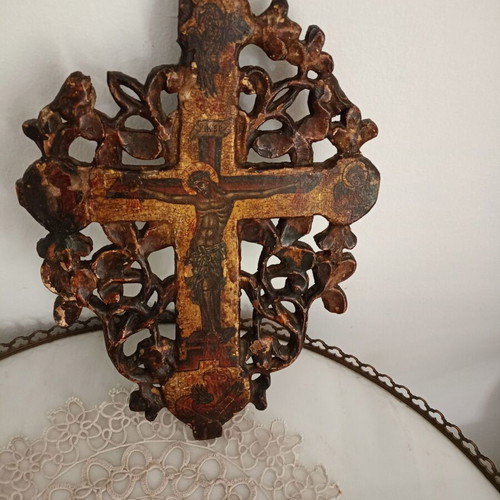 Double-sided 18th Century Blessing Cross used with certificate