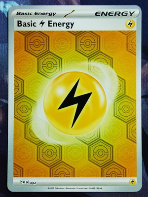 Basic Lightning Energy Reverse Holo Pokemon like new