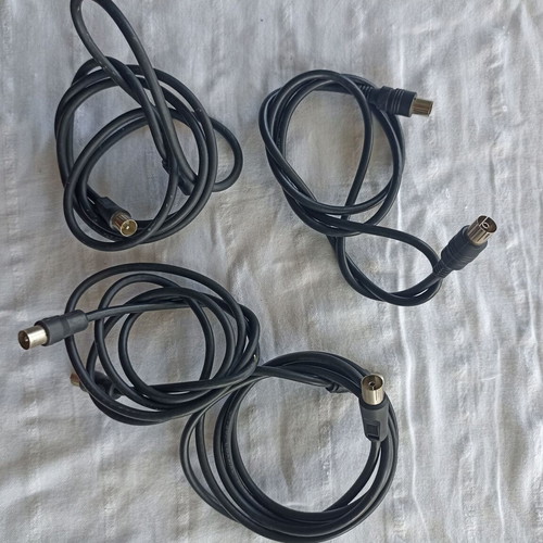 Audio-video cables pack of 8 used with adapters plus 4 antenna cables gift