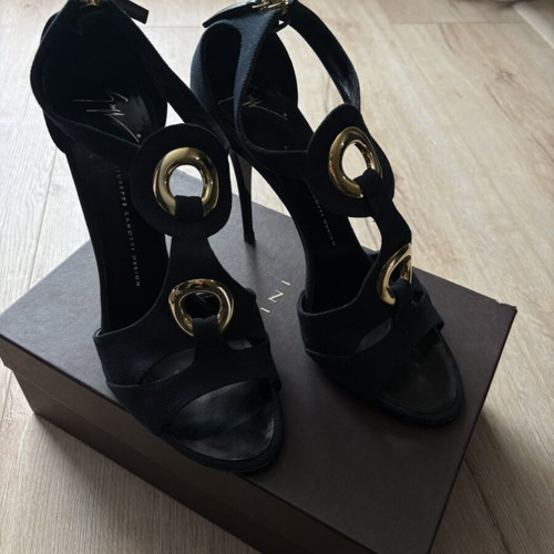 Giuseppe Zanotti high heel sandals like new, size 40, black