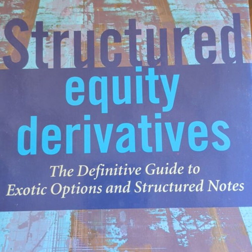 Structured Equity Derivatives book like new