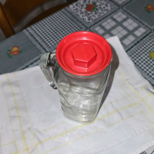 Glass Jug with Plastic Lid