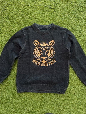 Orchestra children's sweatshirt size 6 years like new, gray and gold