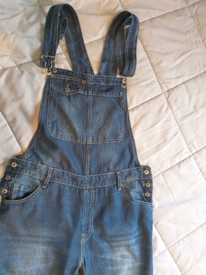 Denim overalls like new, size M, blue
