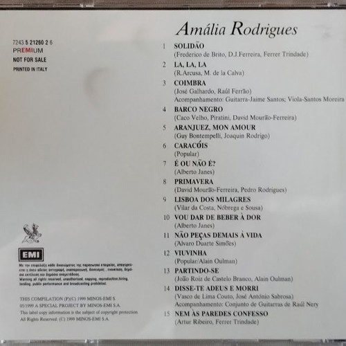 World Music Portugal Amália Rodrigues CD new, folk