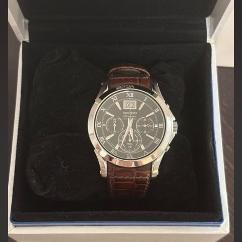 Seiko Premier Big Date Chronograph men's watch