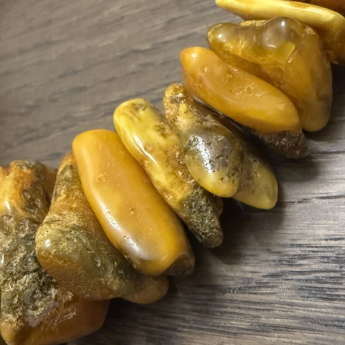 Baltic Amber Necklace used, honey butterscotch and cognac colors