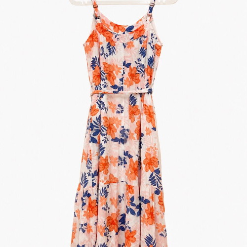 Gap midi floral dress used, size S, multicolor