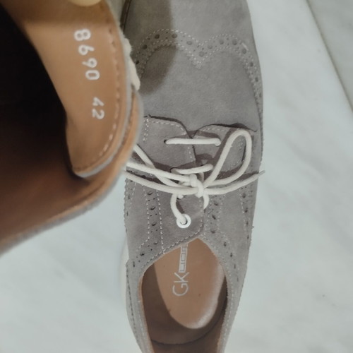 Men's loafers Gianna Kazakou grey suede genuine leather size 42 like new