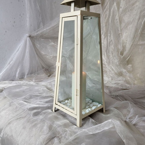 Large Metal Floor Lantern 60cm used, modern