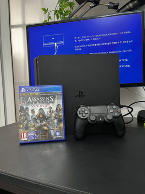 PlayStation 4 Slim 500GB console used with Assassin’s Creed Syndicate