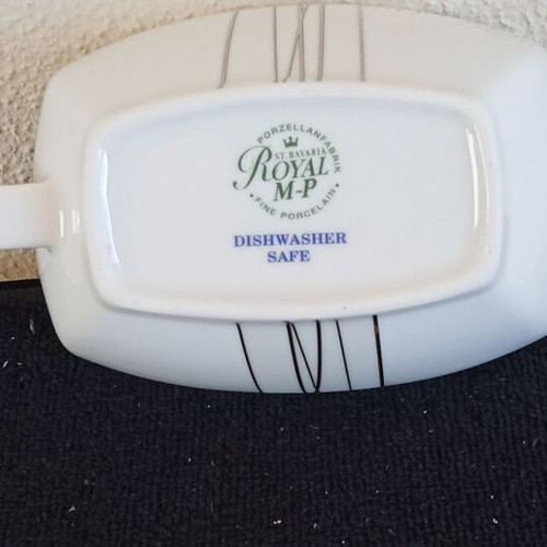 Porcelain sauceboat M-P Royal Porcelain Bavaria new
