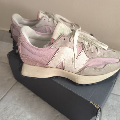 New Balance 327 Pink Haze athletic shoes like new, size 37.5