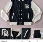 Pull & Bear jacket used, black and white, size M