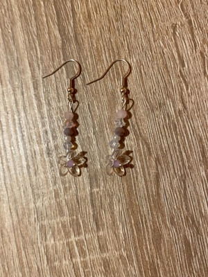 Handmade earrings made to order in purple shades