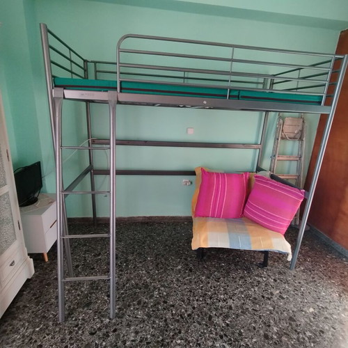 SVÄRTA IKEA loft bed with mattress, single 90x200 cm