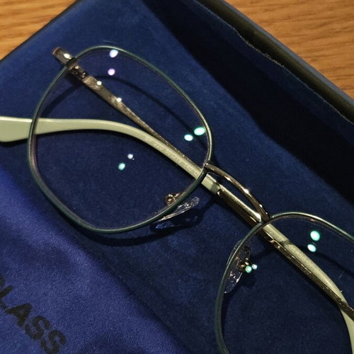 Glass of Brixton BF220 metal optical frame like new, gun metal color