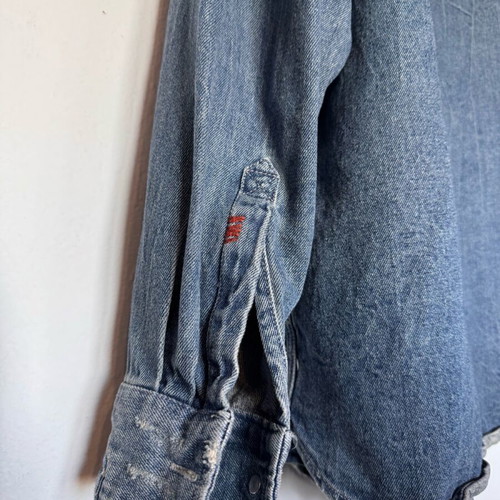 Zara Denim Jacket men's like new, gray and blue, size XL