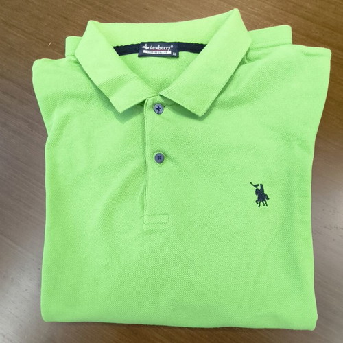 Dewberry green short-sleeve polo shirt XL 170cm like new, cotton