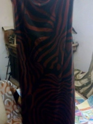 Zebra Print Slip Maxi Dress like new, medium to large size