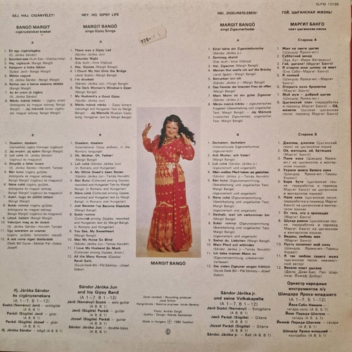Vinyl Album like new with Hungarian Gipsy Songs traditional