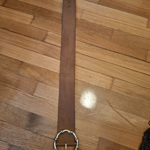 H&M women's beige camel waist belt like new XS 6cm width