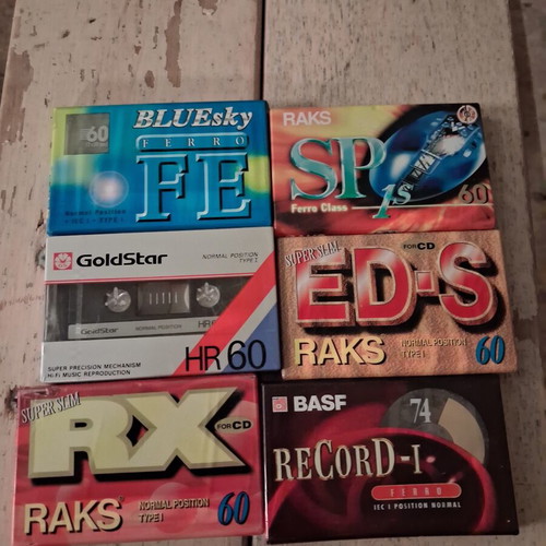 Cassette tapes new, assorted in original packaging
