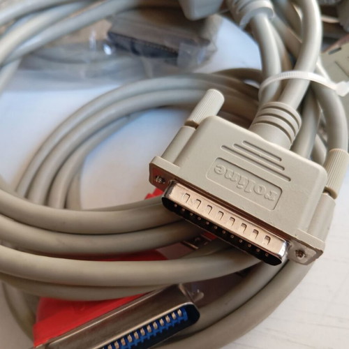 LPT parallel printer port cables 9 pieces like new