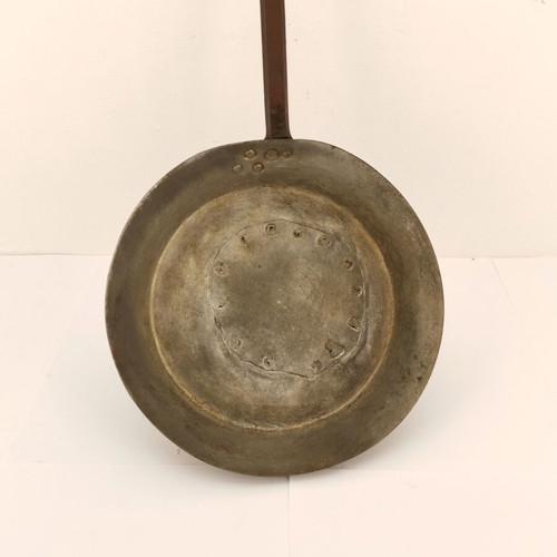 Copper frying pan used, vintage 1930