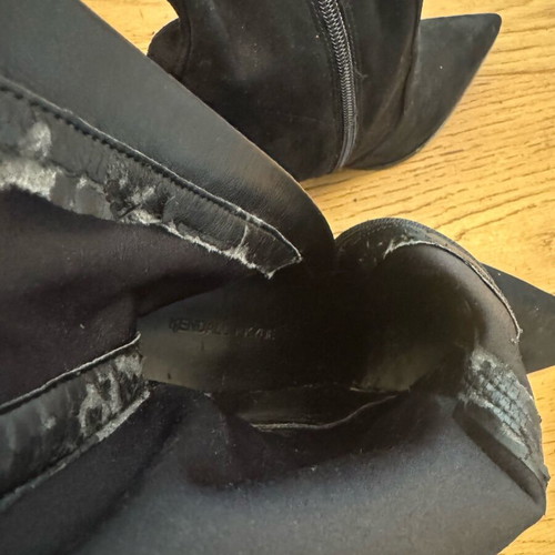 Kendall & Kylie fabric ankle boots black like new, size 41