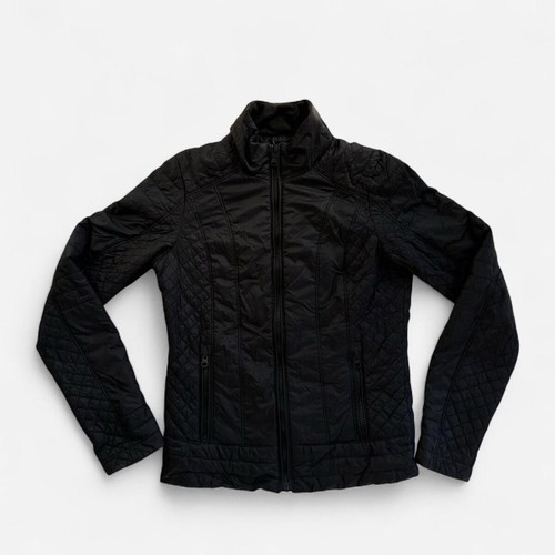 The North Face thin quilted jacket black like new