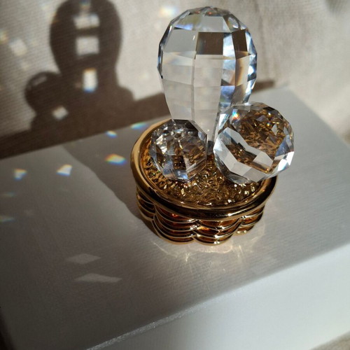 Swarovski cactus in pot new