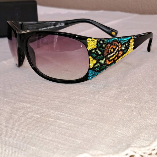 Jimmy Crystal sunglasses like new, multicolored with Swarovski crystals