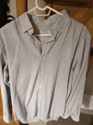 Men's gray dress shirt size Large like new