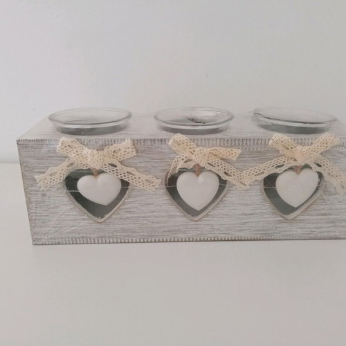 Decorative candles with three holders for tealights new