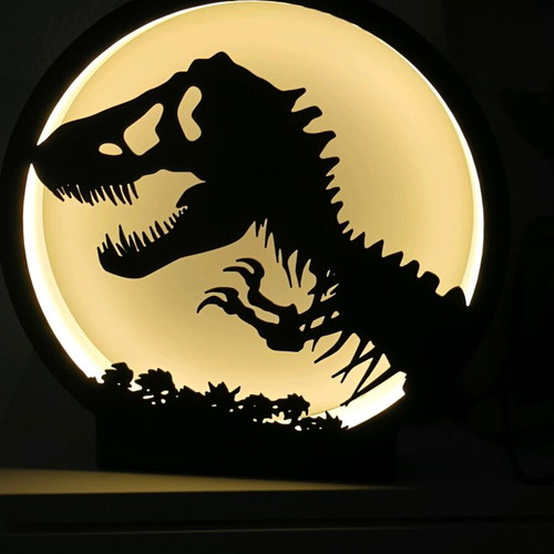 T-REX lamp like new, 24 cm, USB color changing with remote